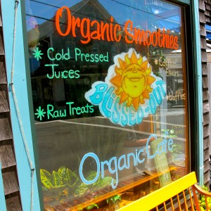 Organic smoothies at Blissed-Out Cafe on Martha's Vineyard