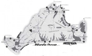 Marthas Vineyard beach map