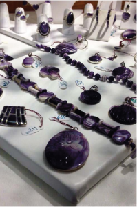 Wampum jewelry at Dockside Jewelers