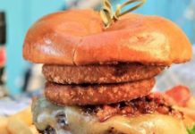 Best Burger: Dude Burger at Sand Bar & Grill, Oak Bluffs Dude Burger, Sand Bar & Grill in Oak Bluffs